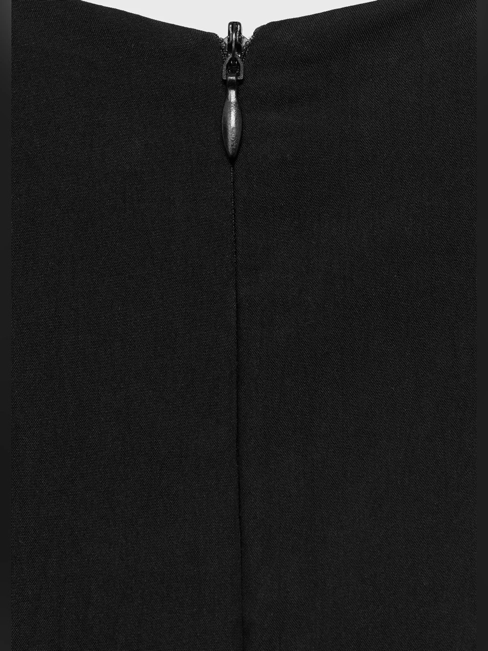 Mango Black Long balloon dress NWT
